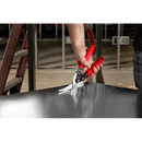 Tijeras de aviación acodadas de corte largo hacia la izquierda