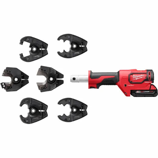Kit de pinza crimpeadora multiuso M18™ FORCE LOGIC™ para 6 toneladas con ranuras D3 y troquel BG fijo