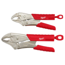 Conjunto de pinzas de presión de punta curva TORQUE LOCK de 2 piezas