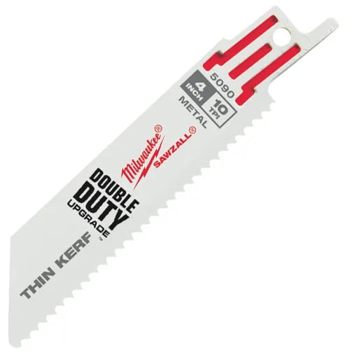 Hojas SAWZALL® de 4" y 18 TPI (paquete de 5 unidades)