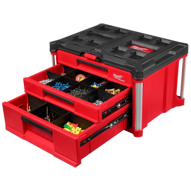 Caja de herramientas de 3 cajones de profundidades múltiples PACKOUT™