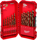 Juego de brocas de cobalto métricas RED HELIX™ de 19 piezas