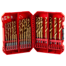 Juego de brocas de titanio SHOCKWAVE Impact Duty™ RED HELIX™ de 29 piezas