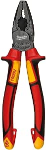 Alicates combinados de 180 mm, color rojo