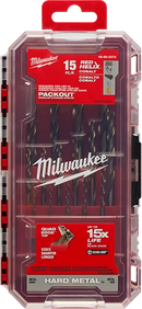 Juego de brocas de cobalto RED HELIX™ de 15 piezas