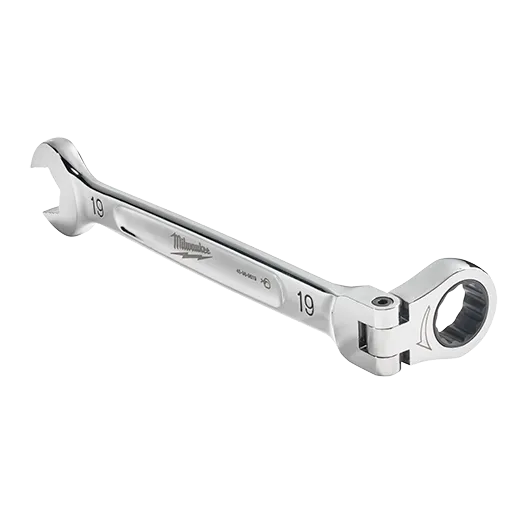 Llave combinada de trinquete de cabezal flexible - métrica (7 piezas)