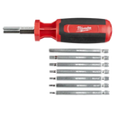 Destornillador métrico 9 en 1 con múltiples puntas hexagonales y de llave SAE