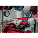 Pinzas de presión de punta curva TORQUE LOCK de 5" con agarre durable