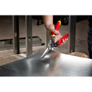 Tijeras de aviación de corte recto largo