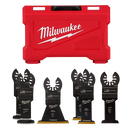 Kit variado de cuchillas multiherramienta MILWAUKEE® OPEN-LOK™, 6 piezas