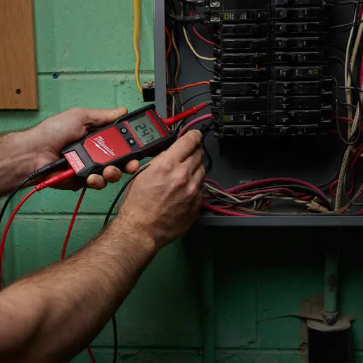 Probador automático de voltaje y continuidad con resistencia