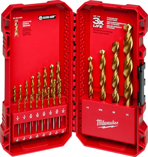 Juego de brocas de titanio THUNDERBOLT® de 20 piezas