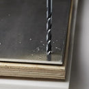 Broca de zanco largo con acabado de óxido negro de 1/4" x 12"