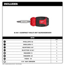 Destornillador compacto 8 en 1 con múltiples brocas