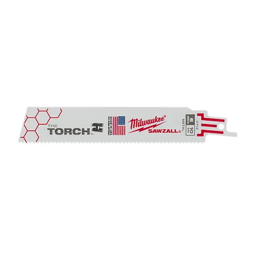 Hojas The Torch™ SAWZALL® de 6" y 10 TPI (paquete de 5 unidades)