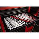 Juego de llaves combinadas de trinquete (15 piezas): métricas