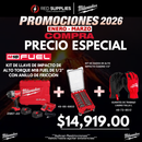 PROMO: Kit Llave de impacto M18 FUEL 1/2" + Set de Dados + Guantes de trabajo