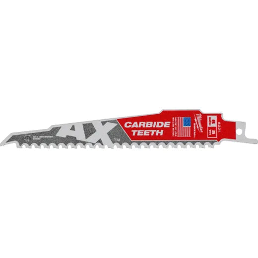 Hojas de carburo SAWZALL® The AX™ 5 TPI de 9", Paquete de 1 unidad