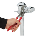 Pinzas de mordaza lisa de 10"