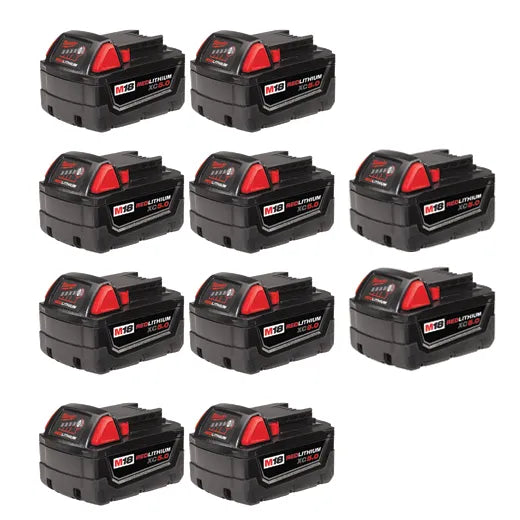 10 Baterías M18™ REDLITHIUM™ XC5.0 con capacidad extendida (Paquete de 10 unidades) 48-11-1851