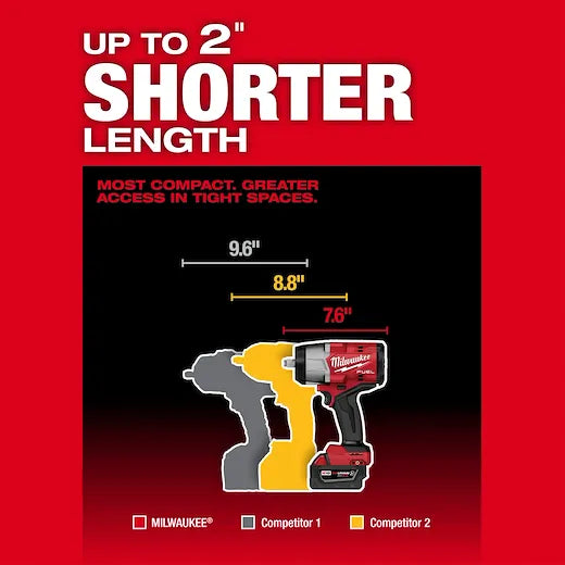 Kit de llave de impacto de torque alto M18 FUEL™ de 1/2" con anillo de fricción 2967-22