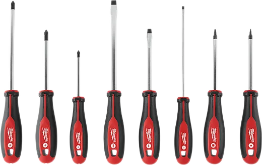 Kit de 8 destornilladores con punta cuadrada