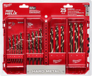 Juego de brocas de cobalto métricas RED HELIX™ de 25 piezas