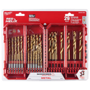 Juego de brocas de titanio SHOCKWAVE Impact Duty™ RED HELIX™ de 29 piezas