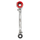 Lineman's 5in1 Ratcheting Wrench w/ Milled Strike Face