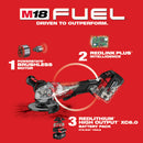Kit de esmerilador M18 FUEL™ de 4-1/2" / 5" con interruptor de paleta sin seguro 2880-22