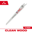 Hojas para cortar madera limpia SAWZALL®