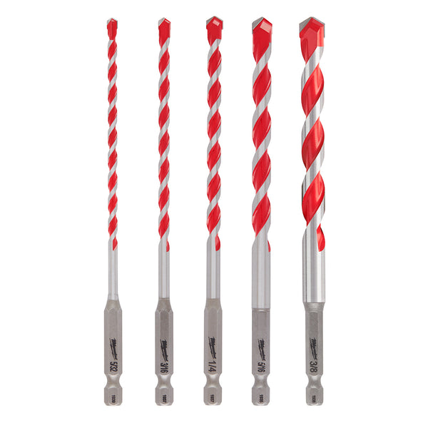 5 piezas Juego de brocas para martillo de carburo SHOCKWAVE™ 48-20-9051