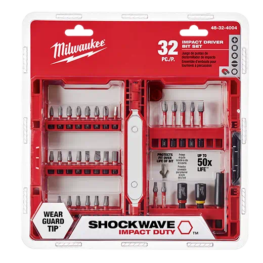 Juego de puntas de destornillador para servicio de impacto SHOCKWAVE™ - 32 piezas 48-32-4004