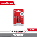 Juego de puntas de inserción Torx de 1" SHOCKWAVE™ - 7 piezas 48-32-4615